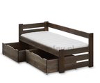 drewniane łóżko z szufladami VINCI 140x200
