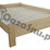 sosnowe łóżko bez zagłówka 90x180producent łóżek drewnianych prudnik