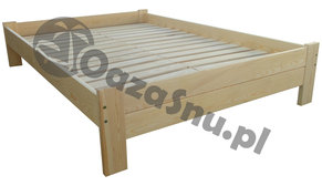 sosnowe łóżko bez zagłówka 90x200 producent łóżek drewnianych prudnik
