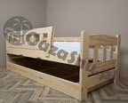 łóżko otwierane z pojemnikiem drewniane BINGO 80x210