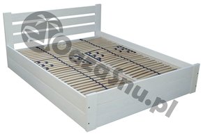 praktyczne łóżko drewniane podnoszone 160x200 sosnowe tapczany do sypialni producent woj dolnośląskie śląskie opolskie