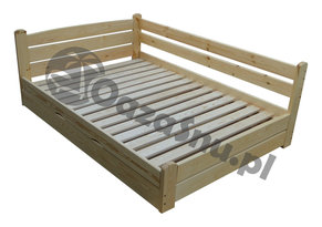 producent łóżek na wymiar tapczan drewniany do sypialni 140x220