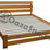 mocne łóżko drewniane 90x190 ładny zagłówek efektowny minimalistyczny