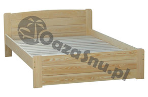 łóżko lita sosna 160x200 tradycyjny zagłówek półokrągły producent