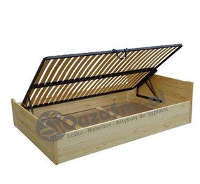 łóżko drewniane ze stelażem elastycznym producent łóżek drewnianych 140x220