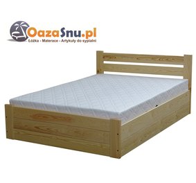 łóżko z dużym pojemnikiem 100x200 z elastycznym stelażem producent łóżek prudnik