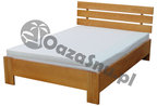 łóżko sosnowe z wysokiem zagłówkiem SYMFONIA 120x220