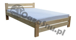 łóżko drewniane 100x210 cm wygodne sprzątane podłogi dla alergików producent