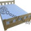łóżko do sypialni kwadraciki szczebelki 160x210 ładny zagłówek mocna konstrukcja