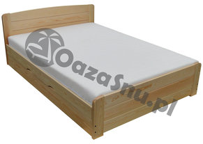 łóżko z podnoszeniem do sypialni grube deski sosnowe producent łóżek na wymiar